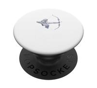 Ella dispara como una Reina arquera Chica PopSockets PopGrip Adhesivo