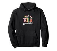 Ella Edición Limitada Flores Nombre Personalizado Esposa Abuela Sudadera con Capucha