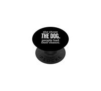 Ella eligió al Perro Que la Gente tenía su Oportunidad Mujer introvertida PopSockets PopGrip Adhesivo