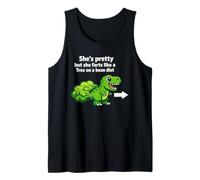 Ella es Bonita Pero se Tira un Pedo como un T Rex en la Dieta de Frijoles Camiseta sin Mangas