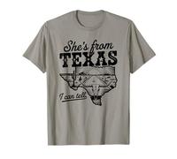 Ella es de Texas I Can Tell Retro Vintage Girl Camiseta