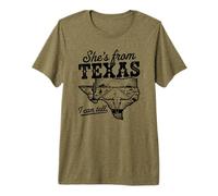 Ella es de Texas I Can Tell Retro Vintage Girl Camiseta Premium