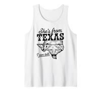 Ella es de Texas I Can Tell Retro Vintage Girl Camiseta sin Mangas