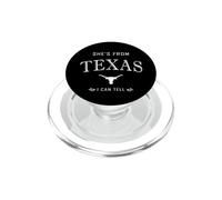 Ella es de Texas I Can Tell Texas Girl Pride Graphic PopSockets PopGrip para MagSafe