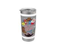 Ella es de Texas I can Tell Texas Pride Fun Design Vaso térmico de acero inoxidable de doble pared