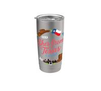 Ella es de Texas I can Tell Texas Pride Fun Design Vaso térmico de acero inoxidable de doble pared