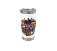 Ella es de Texas I can Tell Texas Pride Fun Design Vaso térmico de acero inoxidable de doble pared