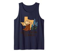 Ella es de Texas, Wildflower Bluebonnet Texas Love Camiseta sin Mangas