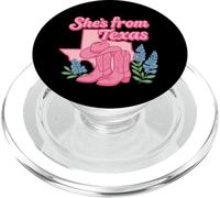 Ella es de Texas, Wildflower Bluebonnet Texas Love PopSockets PopGrip para MagSafe