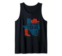 Ella es de Texas, Wildflower Bluebonnet Texas y Trending Camiseta sin Mangas