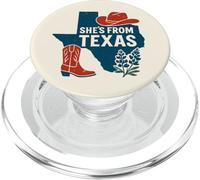 Ella es de Texas, Wildflower Bluebonnet Texas y Trending PopSockets PopGrip para MagSafe