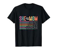 Ella es mamá versículo de la Biblia Dios Fe Jesús Camiseta