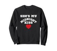Ella es mi Beso de Medianoche Feliz Año Nuevo Parejas a Juego Sudadera