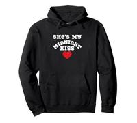 Ella es mi Beso de Medianoche Feliz Año Nuevo Parejas a Juego Sudadera con Capucha