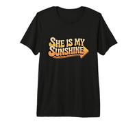 Ella es mi Dulce Sol Linda Pareja expresivo Amor Memes Camiseta Premium