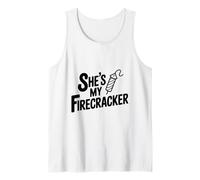 Ella es mi Novia petardo para el Día de la Independencia Camiseta sin Mangas