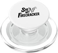 Ella es mi Novia petardo para el Día de la Independencia PopSockets PopGrip para MagSafe