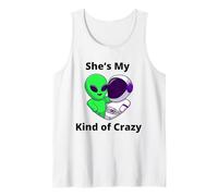 Ella es mi Tipo de Pareja Loca Diseño Nerd Love Camiseta sin Mangas