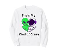 Ella es mi Tipo de Pareja Loca Diseño Nerd Love Sudadera