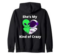Ella es mi Tipo de Pareja Loca Diseño Nerd Love Sudadera con Capucha