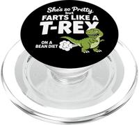 Ella es Tan Bonita Pero se Tira Pedos como un T-Rex en una Dieta de Frijoles PopSockets PopGrip para MagSafe
