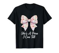 Ella es una Maestra Que Puedo Decir Divertida Escuela de Arco de Coqueta Linda Camiseta