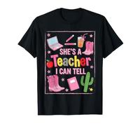 Ella es una Maestra Que Puedo decirle a Howdy Western Classroom Camiseta