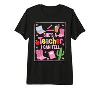 Ella es una Maestra Que Puedo decirle a Howdy Western Classroom Camiseta Premium