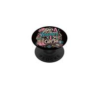 Ella es una Maestra Que Puedo decirle a los Maestros de Campo Vaquera Occidental PopSockets PopGrip Adhesivo