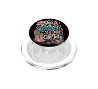 Ella es una Maestra Que Puedo decirle a los Maestros de Campo Vaquera Occidental PopSockets PopGrip para MagSafe