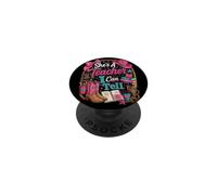 Ella es una Maestra Que Puedo decirle a los Maestros de Campo Vaquera Occidental PopSockets PopGrip Adhesivo