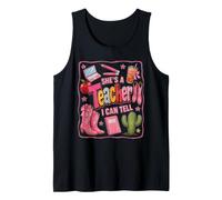 Ella es una Maestra Que Puedo decirle Agradecimiento a la Maestra Retro Camiseta sin Mangas