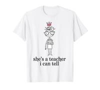 Ella es una Maestra Que Puedo decirle Graciosa Linda Maestra Camiseta