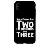 Ella está Comiendo por Dos Estoy Bebiendo para Tres, Nuevo bebé revelar Carcasa para iPhone XS MAX
