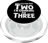 Ella está Comiendo por Dos Estoy Bebiendo para Tres, Nuevo bebé revelar PopSockets PopGrip para MagSafe
