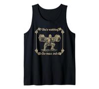 Ella está Mirando, así Que da el máximo - Humor de Gimnasio Camiseta sin Mangas