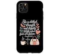 Ella Está Vestida De Fuerza Y Dignidad Carcasa para iPhone 11 Pro Max