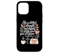 Ella Está Vestida De Fuerza Y Dignidad Carcasa para iPhone 12/12 Pro