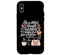 Ella Está Vestida De Fuerza Y Dignidad Carcasa para iPhone X/XS