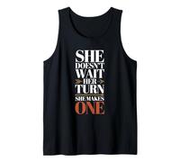 Ella lidera la Igualdad de Las Mujeres silenciosa Pero poderosamente Camiseta sin Mangas