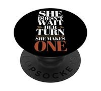 Ella lidera la Igualdad de Las Mujeres silenciosa Pero poderosamente PopSockets PopGrip Adhesivo