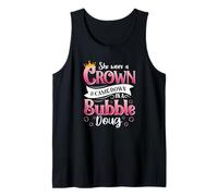 Ella llevó una corona y cayó en un Bubble Doug Camiseta sin Mangas