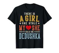 Ella me Llama Dedushka, Divertido día del Padre, Abuelo Camiseta