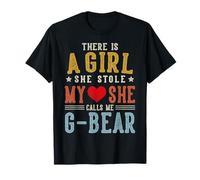 Ella me Llama G-Bear, Divertido Abuelo del Día del Padre Camiseta