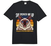 Ella me recogió en Voz Alta Gato Todos en un Radio de Cinco Bloques Comfort Colors Adult Heavyweight T-Shirt