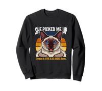 Ella me recogió en Voz Alta Gato Todos en un Radio de Cinco Bloques Sudadera
