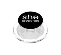 Ella predica Mujer pastora Mujer predicadora Ministerio PopSockets PopGrip para MagSafe