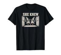 Ella sabía Fox Church Responsabilidad Sobreviviente Concientización Verdad Camiseta gráfica económica, Hombre, Negro, L