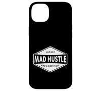 Ella se enojó ajetreo y un alma dopa, jefe chica mujer Hustler Carcasa para iPhone 14 Plus