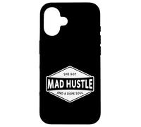 Ella se enojó ajetreo y un alma dopa, jefe chica mujer Hustler Carcasa para iPhone 16